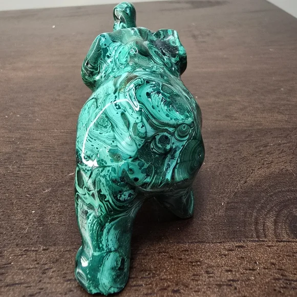 Malachite Crystal Elephant - Picture 5 of 15